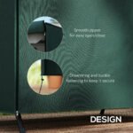 Outdoor Patio Hammock Porch Swing Cover with UV, Water, & Dust Fighting Material, 81" x 49" x 65", Dark Green - Image 6