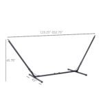 Universal Hammock Stand 10-13ft Adjustable Steel Stand Space-Saving and Portable Carrying for Indoor and Outdoor Use, Black - Image 3