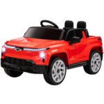 12V Chevrolet Silverado EV RST Licensed Kids Electric Car with Parent Remote Control, Spring Suspension