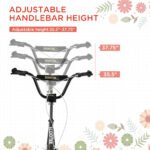 Youth Scooter Kick Scooter for Kids 5+, Max Load 220 LBS., with Adjustable Handlebar, 16" Inflatable Wheels, Dual Brakes - Image 4