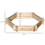 39'' x 36'' Screwless Raised Garden Bed, Hexagon Planter Box DIY Herb Garden - Image 3