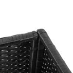 PE Rattan Wicker Raised Flower & Vegetable Planter, Rack Shelf Box - Image 7