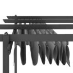 13' x 13' Aluminum Retractable Pergola Canopy, Outdoor Pergola for Garden, Patio, Backyard, Deck - Image 8