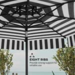 8.6FT Patio Umbrella, UPF 30+ Outdoor Market Umbrella, 2-Tier Vented Patio Table Umbrella with Crank 8 Ribs, Tiltable Porch Umbrella for Garden Deck Poolside - Image 8