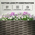 3PCS Plastic Planter Box with Trellis, Self-Watering Raised Garden Bed with Trellis and Automatic Watering Timer Kit - Image 8