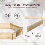 39'' x 36'' Screwless Raised Garden Bed, Hexagon Planter Box DIY Herb Garden - Image 5