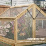 Raised Garden Flower Bed Kit with Greenhouse, Wooden Cold Frame Planter, 35.5" x 31.5" x 36", Natural - Image 8