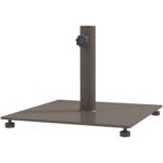 Square Patio Umbrella Base, 29 lbs Metal Umbrella Stand Base with Adjustable Foot Pads, Heavy Duty Patio Umbrella Holder for 1.5"/1.9" Umbrella Poles for Outdoor, Lawn, Poolside - Image 9