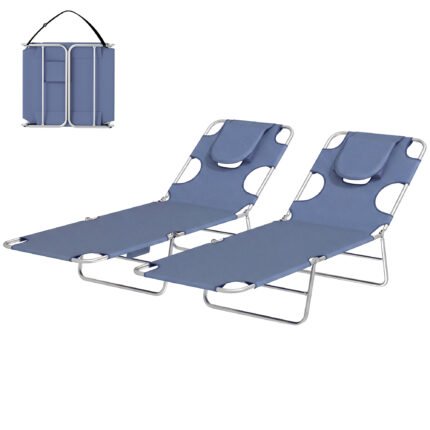 2 Tanning Chairs with Face Hole