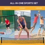 All-in-1 Badminton Set, Height Adjustable for Pickleball, Volleyball, Badminton, Backyard, Beach, Driveway Game - Image 4