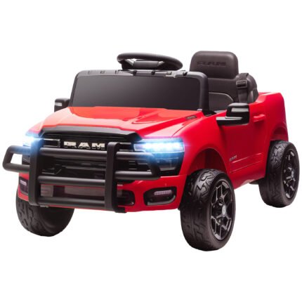 Dodge RAM 12V Kids Ride-On Truck with Parent Remote Control, Suspension and Music Player