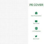 Portable Mini Greenhouse, Outdoor Garden with Large Zipper Doors and Water/UV PE Cover, 5.9' x 3' x 3', White - Image 4