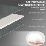 Folding Chaise Tanning Lounge Chair w/ 5-level Reclining Back, Reading Hole, Side Pocket, Headrest, Gray - Image 4