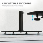 Square Patio Umbrella Base, 41 lbs Metal Umbrella Stand Base with Adjustable Foot Pads, Heavy Duty Patio Umbrella Holder for 1.3"/1.5"/1.9" Umbrella Poles for Outdoor, Lawn, Poolside - Image 6