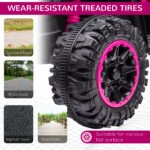Kids ATV 4 Wheeler, 12V Kids Ride On Toy with Dual Motors, High & Low Speed, Music, Headlights, Up to 3.7 MPH, Pink - Image 5