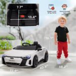 Licensed Audi RS e-tron GT 12V Ride On Car Truck for Kids, Electric Car Ride On Vehicle w/Parent Remote Control, Music, Lights, for Toddlers - Image 3
