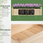 Raised Garden Bed, 2-Tier Wood Planter Stand Plant Grow Box, 34"x34"x28" - Image 5