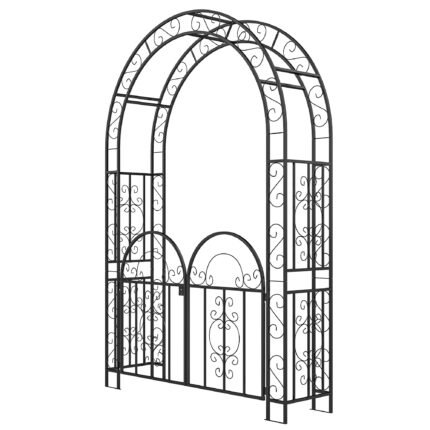 7.4ft Steel Garden Arch with Gate