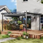 13' x 13' Aluminum Retractable Pergola Canopy, Outdoor Pergola for Garden, Patio, Backyard, Deck - Image 2