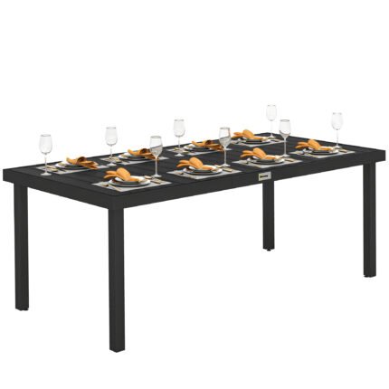 75" x 35" Outdoor Dining Table with 8 People