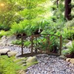 3.3' Metal Garden Bridge, Decorative Classic Footbridge Pond Bridge with Safety Railings for Backyard Garden Creek, Rust Brown - Image 2
