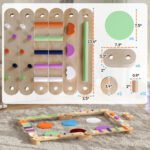 Kids Balance Beam, Wooden Balance Board with Stepping Stone for 3-8 Years - Image 3