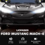 12V Kids Ride On Car, Licensed Ford Mustang Mach-E Electric Car with Remote Control, LED Light, Music - Image 4