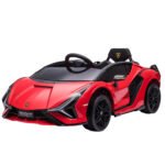 12V Lamborghini SIAN Licensed Electric Car for kids with Remote Control, Horn, Music, & Headlights