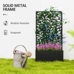 Metal Garden Bed with Trellis for Climbing Plants, Freestanding or Wall Mounted Flower Bed for Garden, Patio, Balcony - Image 6