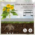 Steel Raised Garden Bed, Set of 5 Large Box Planters for Outdoor Plants Vegetables Flowers Herbs, 8x8x1ft, Green - Image 5
