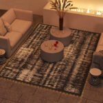 Reversible Outdoor Rug Carpet with LED Lights, Carry Bag & Ground Stakes for Backyard, Deck, Picnic, Beach, 12' x 9' - Image 2