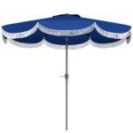 9FT Patio Umbrella, UPF 30+ Outdoor Market Umbrella with Crank, 8 Ribs, Push Button Tilt, Vented for Patio Deck Backyard Lawn - Image 9