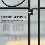 Garden Fence, 4 Pack Steel Fence Panels, 11.5' L x 43" H, Rust-Resistant Decorative Border Flower Edging for Yard, Landscape, Patio, Outdoor Decor, Square Vines - Image 5