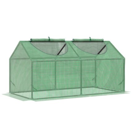 Portable Mini Greenhouse with PE Cover, 4' x 2' x 2'