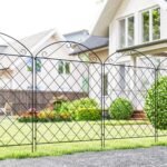 Garden Fence, 4 Pack Steel Fence Panels, 11.5' L x 43" H, Rust-Resistant Decorative Border Flower Edging for Yard, Landscape, Patio, Outdoor Decor, Curved Vines - Image 2