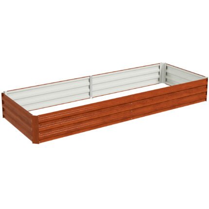 95" x 36" x 12" Galvanized Raised Garden Bed