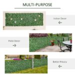 Grass Wall Panels, 118" x 39" Artificial Grass Wall Decor,Greenery Backdrop Panels Wall for Outdoor, Indoor, Garden, Fence, Backyard, Dark Green - Image 5