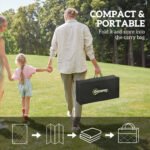 Reversible Outdoor Rug, Waterproof Plastic Straw with Carry Bag, 8' x 10', Black & White Rhombus Patchwork - Image 4