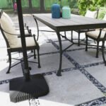 Square Patio Umbrella Base Holder, Heavy Duty Outdoor Umbrella Stand Base, Filled Up to 42lbs with Sand or 33lbs with Water for Garden, Poolside - Image 8