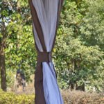 12' x 12' Round Outdoor Gazebo, Patio Dome Gazebo Canopy Shelter with Double Roof, Netting Sidewalls and Curtains, Zippered Doors, Strong Steel Frame - Image 8