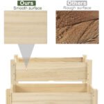 Raised Garden Bed, 2-Tier Wood Planter Stand Plant Grow Box, 34"x34"x28" - Image 6