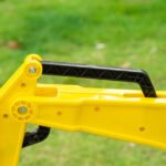 Kids Ride On Excavator, Pedal Digger, Construction Truck with Horn for Kids and Toddlers 3+, Yellow - Image 8