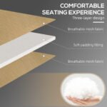 Folding Chaise Tanning Lounge Chair w/ 5-level Reclining Back, Reading Hole, Side Pocket, Headrest, Beige - Image 4