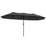 13 ft. Extra Large Patio Umbrella with Easy Crank Handle, Vents for Outdoor, Patio, UPF30+, Navy Blue - Image 9