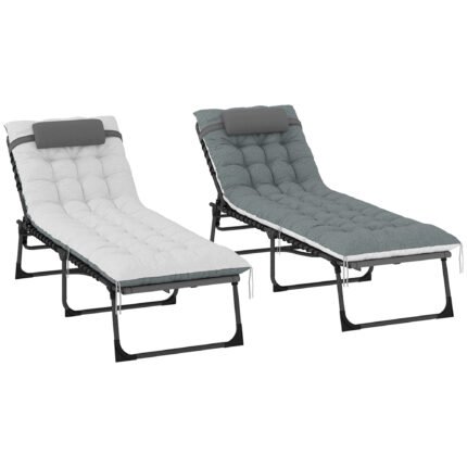 Outdoor Chaise Lounge Chair Set of 2