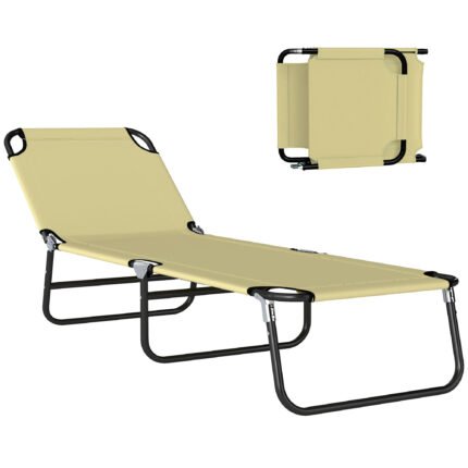 Folding Chaise Lounge Pool Chairs with Outdoor Sun Tanning Chairs