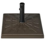 42lbs Resin Patio Umbrella Base, 20" Square Outdoor Umbrella Stand Holder for Parasol Poles 1.26", 1.5", and 1.9" Dia - Image 9