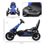 Kids Pedal Go Kart W/ Adjustable Seat, Swing Axle - Image 3
