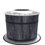 Smokeless Fire Pit, Portable Camping Bonfire Stove with Mat for Backyard, Patio, Picnic, Magnesium Oxide, Black