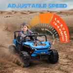 12V Ride On Truck, Battery Powered Electric Car for Kids w/ Remote Control, 4-Wheel Suspension & LED Lights - Image 6